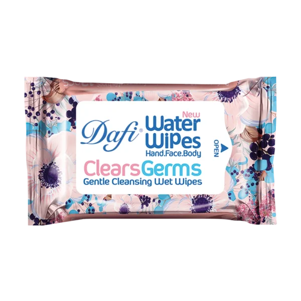 دستمال مرطوب پاک کننده دست و صورت آنتی باکتریال دافی بسته 12 عددی
