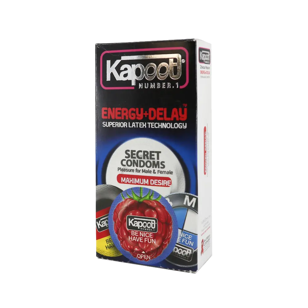کاندوم-12-عددي-تاخيري-انرژي-کاپوت-–-ساده کاندوم 12 عددي تاخيري انرژي کاپوت - ساده - Image 1