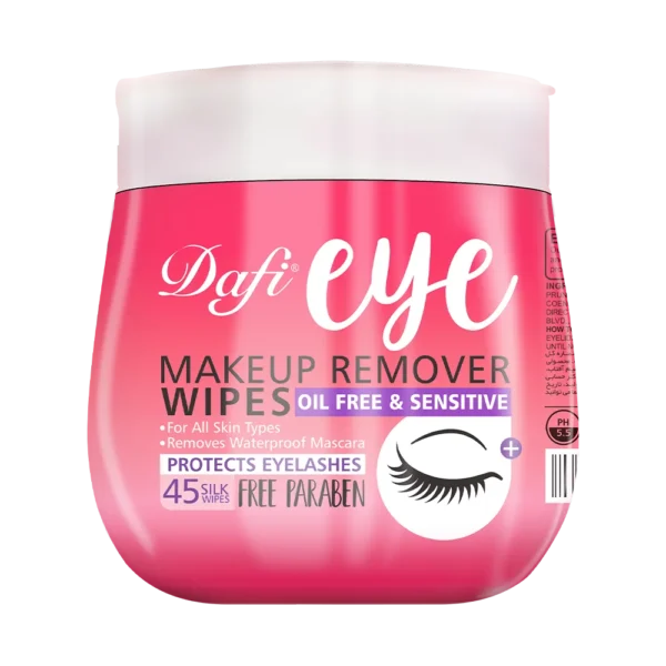 دستمال مرطوب پاک کننده چشم دافی بسته 45 عددی