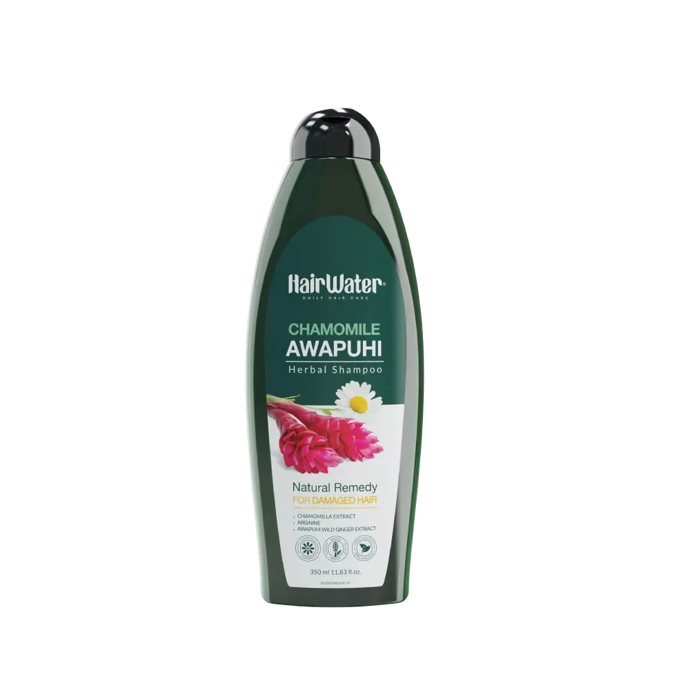 HairWater_AWAPUHI-SHAMPOO_DamagedHair.1 شامپو با عصاره آواپوهی و بابونه هیرواتر - Image 1