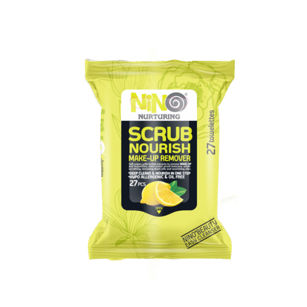 دستمال مرطوب آرايش پاک کن 27 برگ لايه بردار نینو