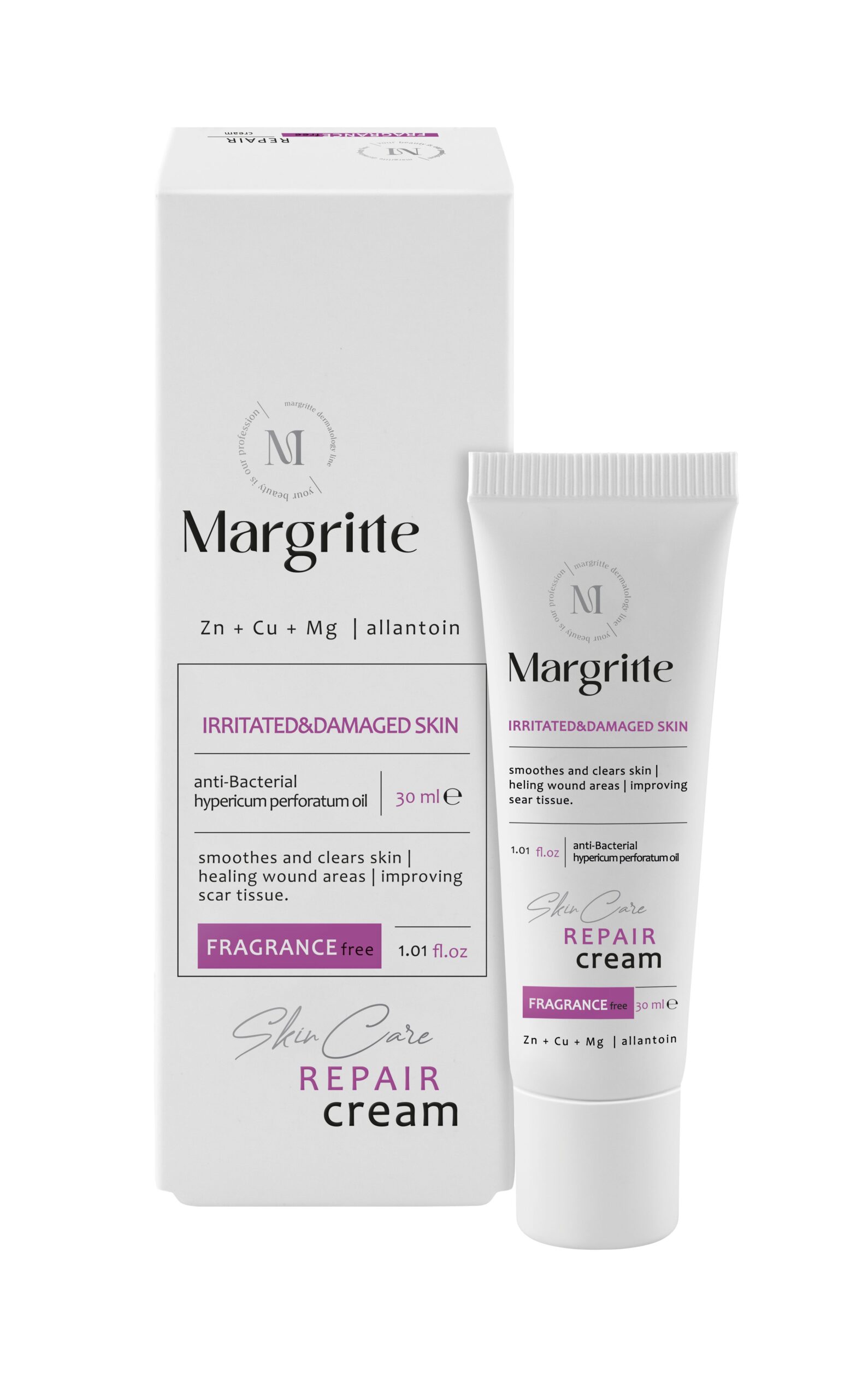 c44165c9-012e-4a37-8d8c-ed0a894ad347 کرم ترمیم کننده حجم 30 میلی لیتر Repairing Cream مارگریت - Image 1