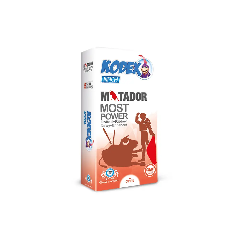 matador کاندوم خاردار و حلقوی کدکس مدل Matador بسته 12 عددی - ساده - Image 1