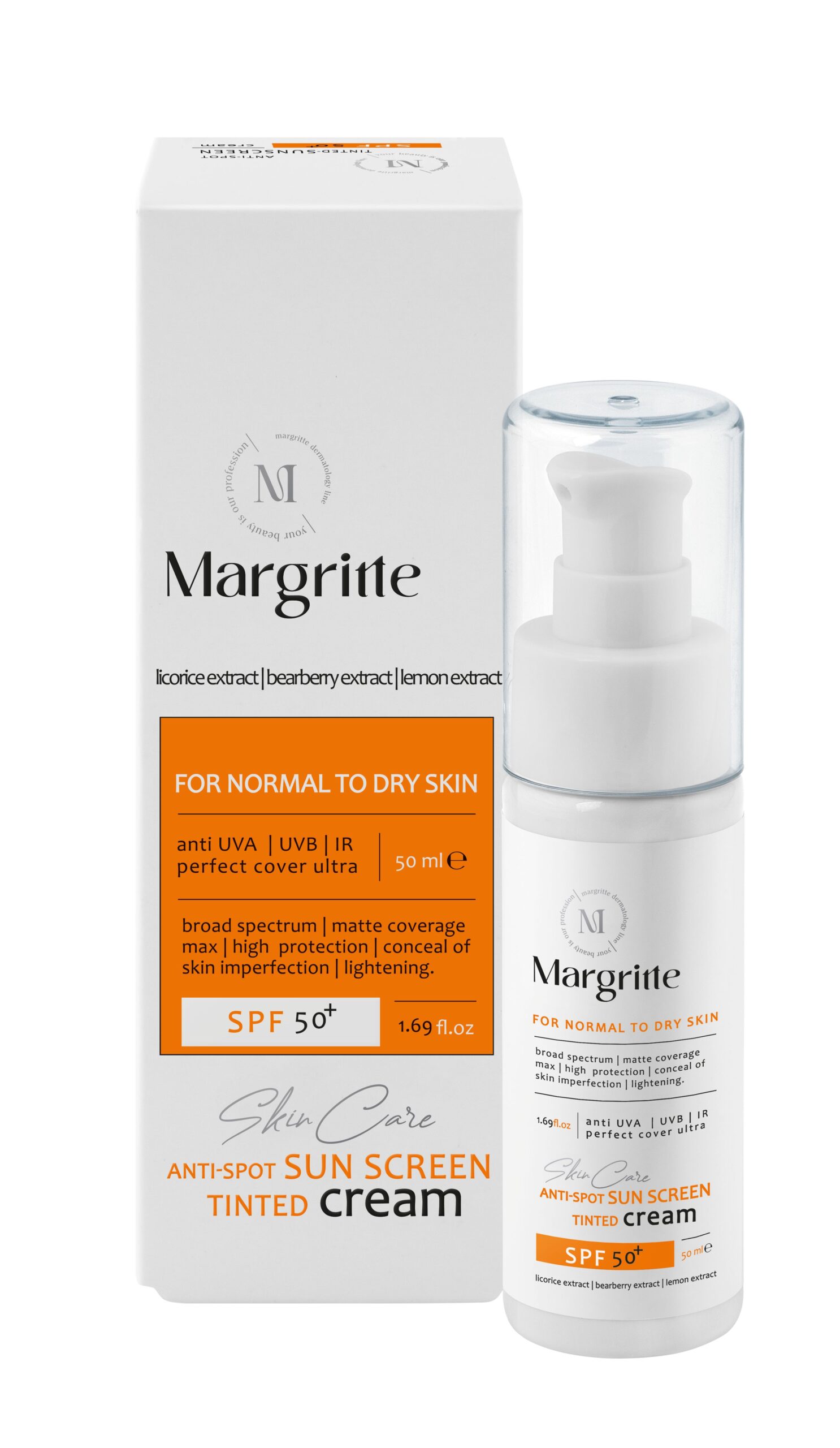 e18a6451-73ff-4f71-9346-5e7427a3cf6a کرم ضدآفتاب ساده (پوست حساس) حجم 50 میلی لیتر SPF30 مارگریت - Image 1