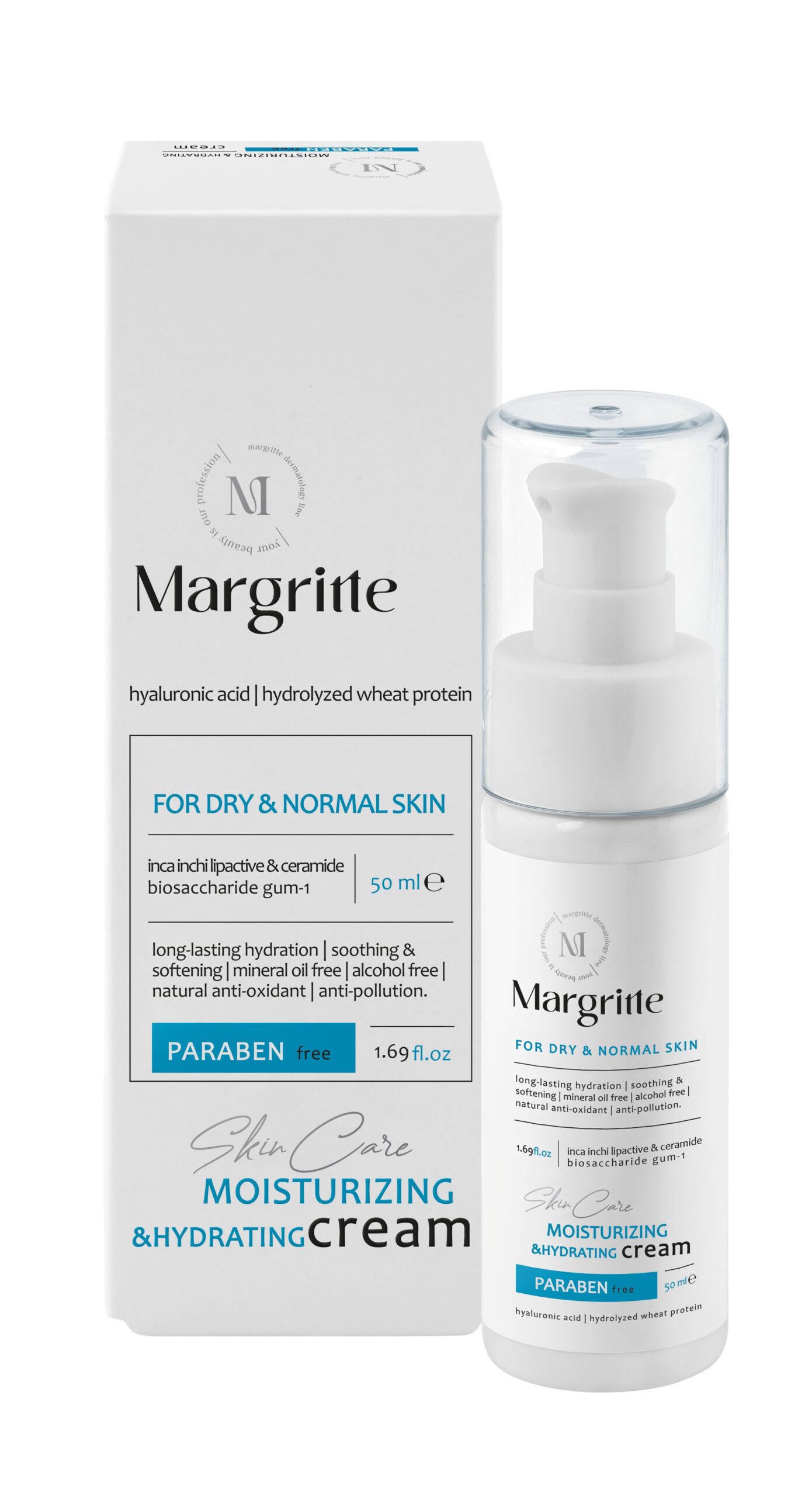 d328396e-17e8-4592-9601-39fdd5ec070b کرم مرطوب کننده آبرسان (پوست معمولی تا خشک) حجم 50 میلی لیتر مارگریت - Image 1