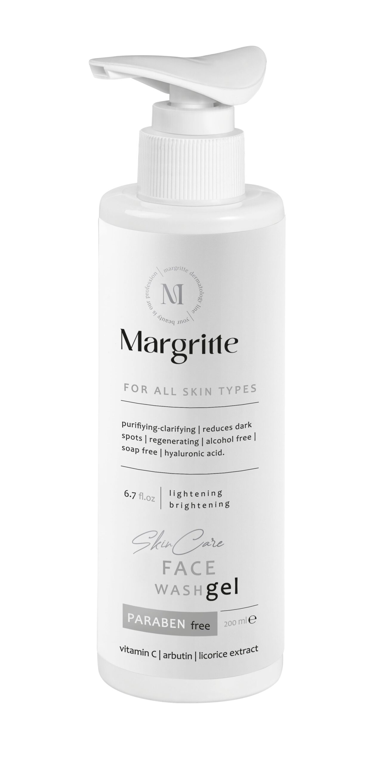 09d74108-106d-43bc-bd68-39ac80778203 ژل شستشو (فیس واش) روشن کننده برای انواع پوست حجم 200 میلی لیتر مارگریت - Image 1