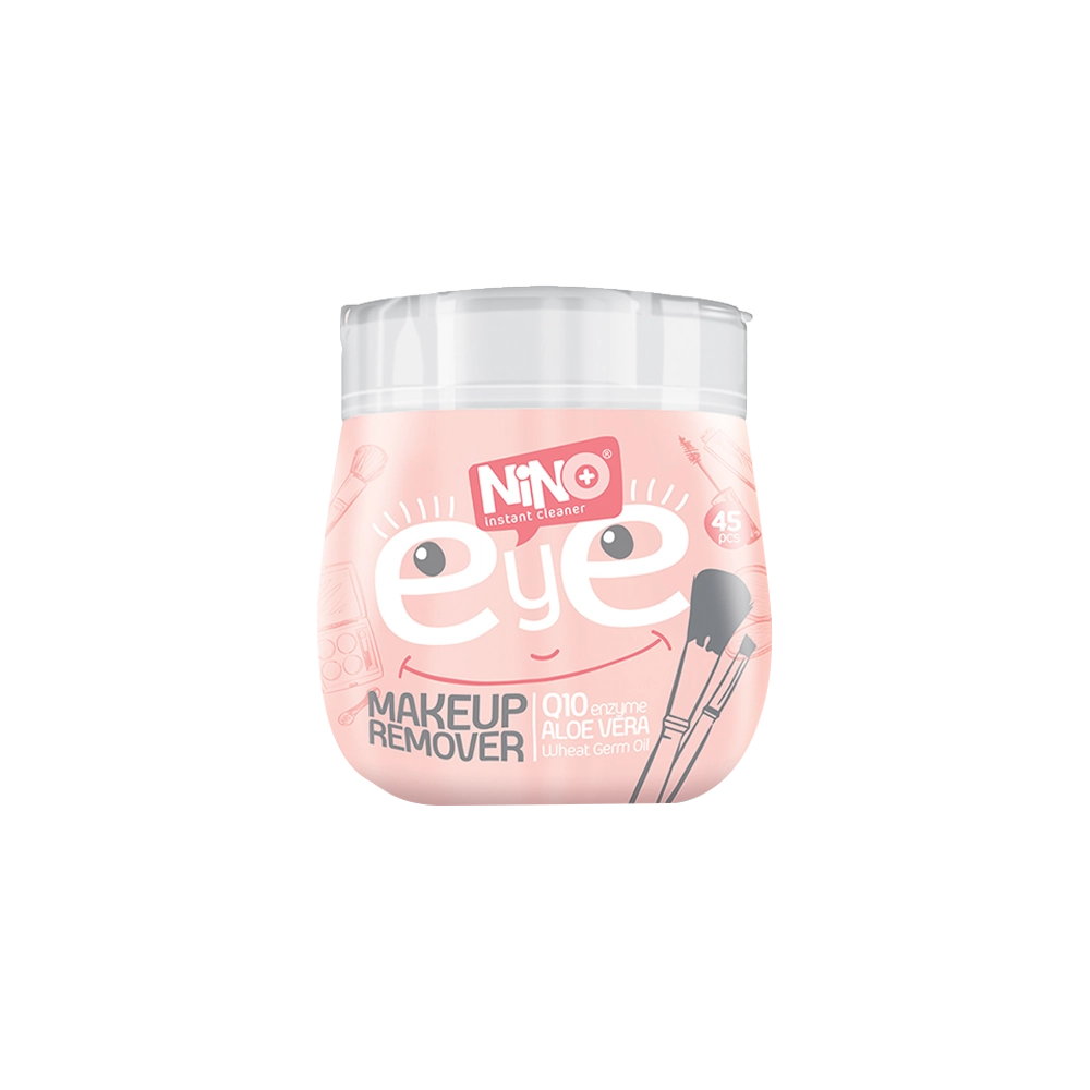 12 دستمال مرطوب آرايش پاک کن دور چشم کمر باريک نینو - Image 1