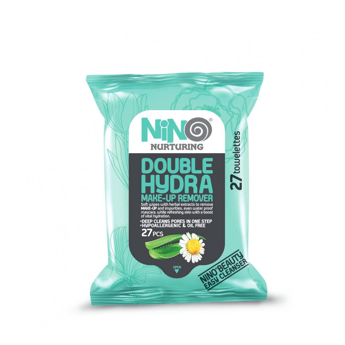 nino010 دستمال مرطوب آرايش طرح آبرسان 27 برگي نینو - Image 1