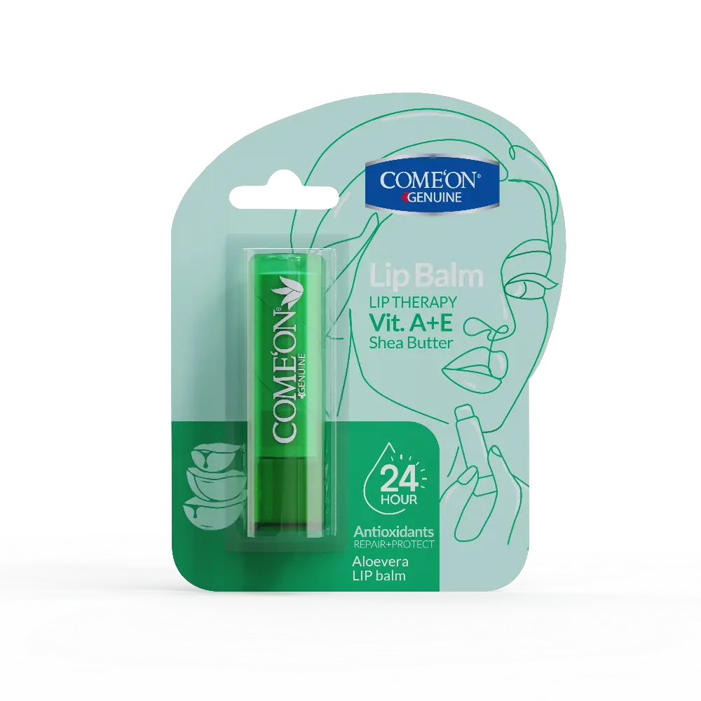 BALM-ALOEVERA بالم لب نرم و براق کننده آلوئه ورا کامان - Image 1